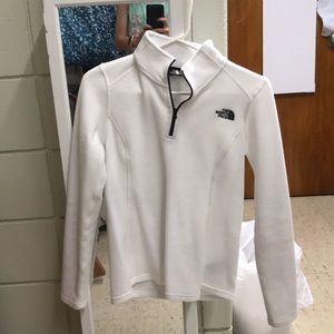 white north face fleece